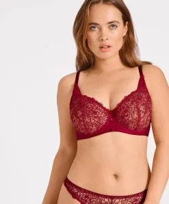 Soutien-gorge Corbeille Collection Capsule Miss Karl De La Collaboration Karl Lagerfeld X Aubade. -SOUTIEN-GORGE Soldes Boutique Soutien gorge corbeille miss karl Aubade rubis UCF14 RBIS 1