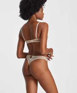 Soutien-gorge Corbeille Aubade De La Collection Velvet Memories. -SOUTIEN-GORGE Soldes Boutique Soutien gorge corbeille velvet memories Aubade champagne rose RBF14 DAWN 3