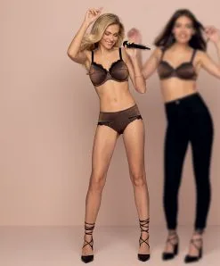 ANTIGEL DE LISE CHARMEL Soutien-gorge Grande Taille Emboitant Collection à Paillettes Disco Dentelle Coloris Cuivre De Chez Antigel Par Lise Charmel. -SOUTIEN-GORGE Soldes Boutique Soutien gorge couvrant grande taille Antigel de Lise Charmel Disco Dentelle cuivre FCH6046 CD fashion 2