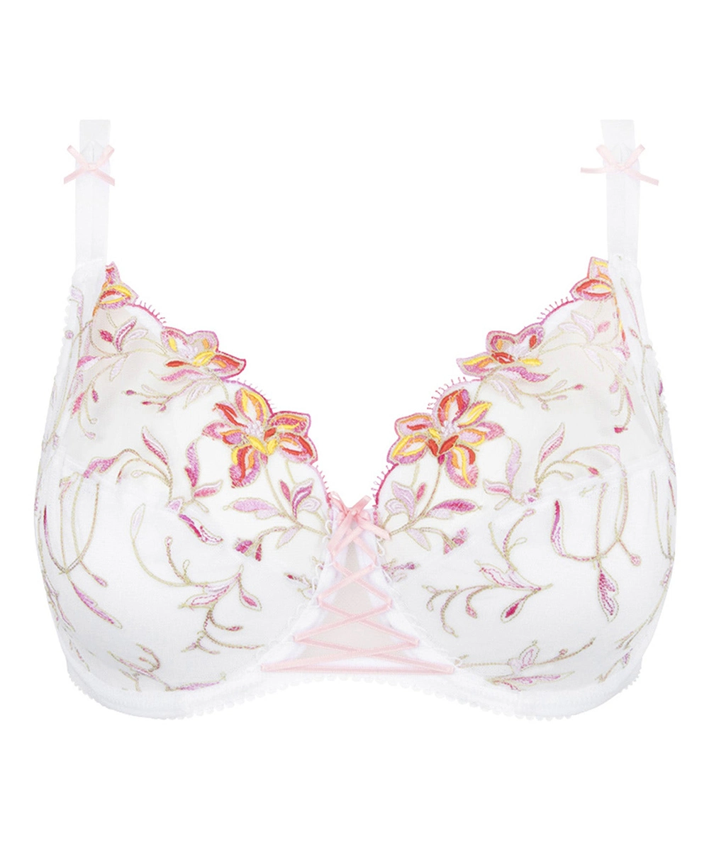 Soutien-gorge Grande Taille à Armatures à Fleurs De La Collection Été Frivole Coloris Blanc Fleuri De Chez Lise Charmel. 9 Soutien-gorge Grande Taille à Armatures à Fleurs De La Collection Été Frivole Coloris Blanc Fleuri De Chez Lise Charmel. – Image 7