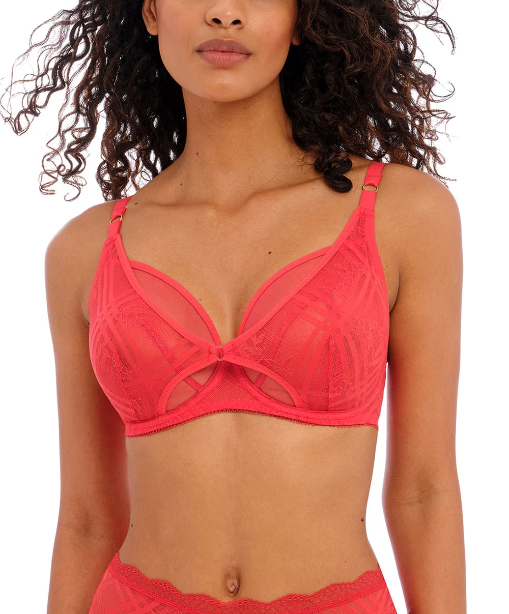 Soutien-gorge Décolleté Plongeant Armature Apex Haute Collection Permanente De Dessous Sexy Freya Fatale De La Maison Freya Lingerie, Coloris Rouge Chili. 3 Soutien-gorge Décolleté Plongeant Armature Apex Haute Collection Permanente De Dessous Sexy Freya Fatale De La Maison Freya Lingerie, Coloris Rouge Chili.