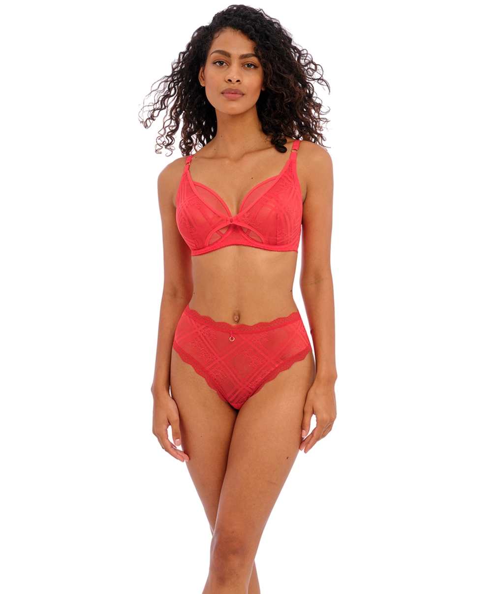 Soutien-gorge Décolleté Plongeant Armature Apex Haute Collection Permanente De Dessous Sexy Freya Fatale De La Maison Freya Lingerie, Coloris Rouge Chili. 4 Soutien-gorge Décolleté Plongeant Armature Apex Haute Collection Permanente De Dessous Sexy Freya Fatale De La Maison Freya Lingerie, Coloris Rouge Chili. – Image 2