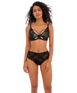 Soutien-gorge Décolleté Plongeant Armature Apex Haute Collection Permanente De Dessous Sexy Freya Fatale De La Maison Freya Lingerie, Coloris Noir.  -SOUTIEN-GORGE Soldes Boutique Soutien gorge decollete plongeant armature apex haute Freya Freya Fatale noir AA401422 NOR 11