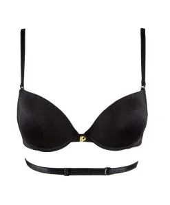 Culotte Invisible Mode Pure De Chez Lise Charmel En Maille Ultra-douce Pour Un Toucher Soie Très Agréable. -SOUTIEN-GORGE Soldes Boutique Soutien gorge dos nu Lise Charmel Mode pure noir Noir ACA2119 NO packshot face