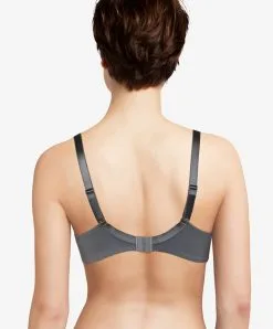 Soutien-gorge Armatures Couvrant Grande Taille Chantelle Lingerie De La Collection Every Curve Coloris Gris Ardoise. -SOUTIEN-GORGE Soldes Boutique Soutien gorge emboitant Chantelle every curve ardoise gris C16B10 047 2