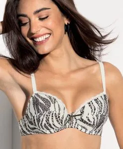 Soutien-gorge Emboitant Antigel De Lise Charmel Collection Zèbre Rebelle.