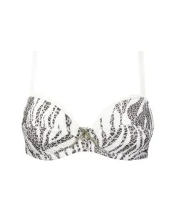 Soutien-gorge Emboitant Antigel De Lise Charmel Collection Zèbre Rebelle. -SOUTIEN-GORGE Soldes Boutique Soutien gorge emboitant avec armatures Antigel de Lise Charmel zebre rebelle noir et blanc ECG6098 ZL