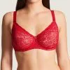 Soutien-gorge Emboitant Grande Taille Avec Armatures Rouge De La Collection Lingerie Permanente Rosessence Par Aubade Paris.
