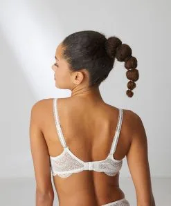 Simone Perele Soutien-gorge Emboitant En Dentelle Avec Armatures Simone Pérèle Collection De Lingerie Permanente Karma Coloris Naturel (=ivoire). -SOUTIEN-GORGE Soldes Boutique Soutien gorge emboitant en dentelle avec armatures Simone Perele Karma naturel nacre 12V310 030 2
