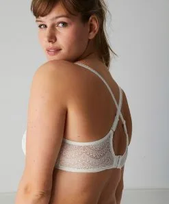 Simone Perele Soutien-gorge Emboitant En Dentelle Pour Poitrine Généreuse Simone Pérèle Collection De Lingerie Permanente Karma Coloris Naturel (=ivoire). -SOUTIEN-GORGE Soldes Boutique Soutien gorge emboitant en dentelle avec armatures Simone Perele Karma naturel nacre 12V310 030 9