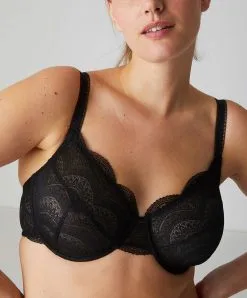 Simone Perele Soutien-gorge Emboitant En Dentelle Avec Armatures Simone Pérèle Collection De Lingerie Permanente Karma Coloris Noir. -SOUTIEN-GORGE Soldes Boutique Soutien gorge emboitant en dentelle avec armatures Simone Perele Karma noir 12V310 015 5