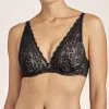 Soutien-gorge Foulard Triangle Plunge Effet Push De La Collection Lingerie Permanente Rosessence Par Aubade Paris. -SOUTIEN-GORGE Soldes Boutique Soutien gorge foulard triangle plunge effet push Rosessence Aubade noir HK81 NOIR face