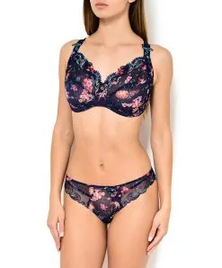 Soutien-gorge Grande Taille De La Collection Fête De Venise Par Lise Charmel. -SOUTIEN-GORGE Soldes Boutique Soutien gorge grande taille Lise Charmel Fete de Venise Bleu perou ACG6124 BP ensemble