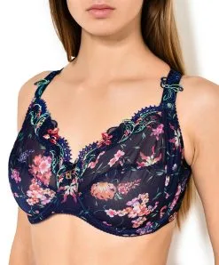 Soutien-gorge Grande Taille De La Collection Fête De Venise Par Lise Charmel. -SOUTIEN-GORGE Soldes Boutique Soutien gorge grande taille Lise Charmel Fete de Venise Bleu perou ACG6124 BP face