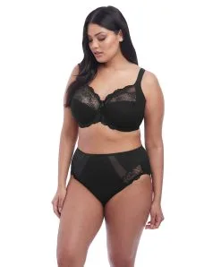 Soutien-gorge Grande Taille à Armatures De La Collection De Lingerie Permanente Meredith Par Elomi. -SOUTIEN-GORGE Soldes Boutique Soutien gorge grande taille armature Elomi Meredith noir Noir EL4440 BLK ensemble