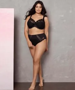 Soutien-gorge Grande Taille à Armatures De La Collection De Lingerie Permanente Meredith Par Elomi. -SOUTIEN-GORGE Soldes Boutique Soutien gorge grande taille armature Elomi Meredith noir Noir EL4440 BLK fashion