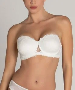 Soutien-gorge Grande Taille Bandeau Bretelles Amovibles Ivoire Collection De Lingerie Nuptiale Source Beauté Par Lise Charmel. -SOUTIEN-GORGE Soldes Boutique Soutien gorge grande taille bandeau bretelles amovibles Lise Charmel Source Beaute ecru nacre ivoire BCH5572 EN 1