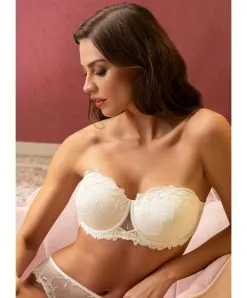 Soutien-gorge Grande Taille Bandeau Bretelles Amovibles Ivoire Collection De Lingerie Nuptiale Source Beauté Par Lise Charmel. -SOUTIEN-GORGE Soldes Boutique Soutien gorge grande taille bandeau bretelles amovibles Lise Charmel Source Beaute ecru nacre ivoire BCH5572 EN fashion 2