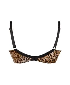 ANTIGEL DE LISE CHARMEL Soutien-gorge Grande Taille Emboitant Collection Libre Panthère Coloris Fauve Et Noir De Chez Antigel Par Lise Charmel. -SOUTIEN-GORGE Soldes Boutique Soutien gorge grande taille couvrant Antigel de Lise Charmel Libre Panthere fauve et noir panthere FCH6138 FN 11