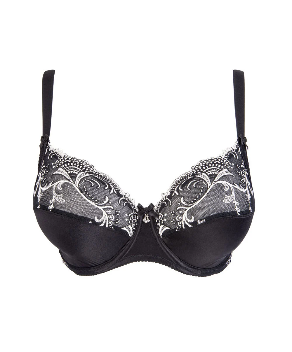Soutien-gorge Grande Taille En Soie Collection Splendeur Soie De La Marque Lise Charmel Coloris Noir. 5 Soutien-gorge Grande Taille En Soie Collection Splendeur Soie De La Marque Lise Charmel Coloris Noir. – Image 3