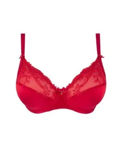 Soutien-gorge Grande Taille En Soie Lise Charmel Collection Splendeur Soie, Coloris Rouge. -SOUTIEN-GORGE Soldes Boutique Soutien gorge grande taille en soie Lise Charmel Splendeur soie rouge rouge ACC6180 RS 1001