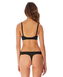 Soutien-gorge Contour Lisse Noir De La Collection Future Foundations Par B.tempt'd De Wacoal. -SOUTIEN-GORGE Soldes Boutique Soutien gorge lisse contour Future Fundations night Btemptd noir WA953281 004 ensemble dos
