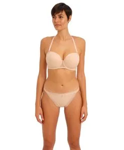 Soutien-gorge Moulé Avec Armatures Bretelles Amovibles De La Collection Tailored Coloris Beige Naturel Par Freya Lingerie.  -SOUTIEN-GORGE Soldes Boutique Soutien gorge moule armatures bretelles amovibles Freya Tailored natural beige chair AA401109 NAE 504