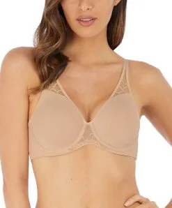 Soutien-gorge Moulé Armatures Triangle Collection De Lingerie Quotidienne Lisse Coloris Frappe (=peau) Par Wacoal. 