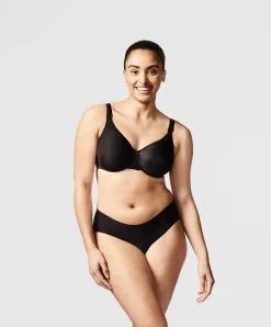 Soutien-gorge Moulé Enveloppant à Armatures Collection Hedona De La Marque De Lingerie Chantelle, Coloris Noir. -SOUTIEN-GORGE Soldes Boutique Soutien gorge moule enveloppant armatures Chantelle Hedona noir C20310 011 4