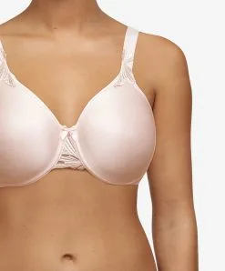 Soutien-gorge Moulé Enveloppant à Armatures Collection Hedona De La Marque De Lingerie Chantelle, Coloris Rose Dragée New Design. -SOUTIEN-GORGE Soldes Boutique Soutien gorge moule enveloppant armatures Chantelle Hedona rose dragee new design poudre C20310 0S1 3