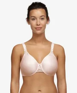 Soutien-gorge Moulé Enveloppant à Armatures Collection Hedona De La Marque De Lingerie Chantelle, Coloris Rose Dragée New Design. -SOUTIEN-GORGE Soldes Boutique Soutien gorge moule enveloppant armatures Chantelle Hedona rose dragee new design poudre C20310 0S1 4
