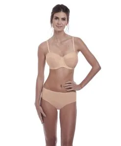 Soutien-gorge Sans Bretelles Moulé Avec Armatures Collection Aura De Chez Fantasie Lingerie.  -SOUTIEN-GORGE Soldes Boutique Soutien gorge moule sans bretelles armatures Fantasie Aura natural beige chair FL2323 NAE ensemble 2