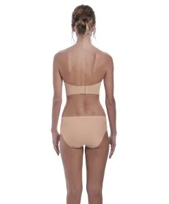 Soutien-gorge Sans Bretelles Moulé Avec Armatures Collection Aura De Chez Fantasie Lingerie.  -SOUTIEN-GORGE Soldes Boutique Soutien gorge moule sans bretelles armatures Fantasie Aura natural beige chair FL2323 NAE ensemble dos 1