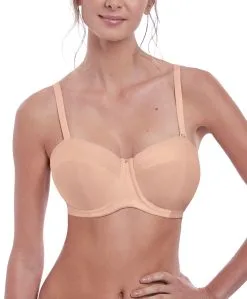 Soutien-gorge Sans Bretelles Moulé Avec Armatures Collection Aura De Chez Fantasie Lingerie.  -SOUTIEN-GORGE Soldes Boutique Soutien gorge moule sans bretelles armatures Fantasie Aura natural beige chair FL2323 NAE face 2