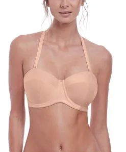 Soutien-gorge Sans Bretelles Moulé Avec Armatures Collection Aura De Chez Fantasie Lingerie.  -SOUTIEN-GORGE Soldes Boutique Soutien gorge moule sans bretelles armatures Fantasie Aura natural beige chair FL2323 NAE face 3