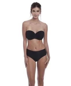 Soutien-gorge Sans Bretelles Moulé Avec Armatures Collection Aura De Chez Fantasie Lingerie. -SOUTIEN-GORGE Soldes Boutique Soutien gorge moule sans bretelles armatures Fantasie Aura noir FL2320 BLK ensemble 1