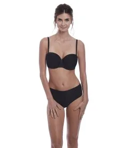 Soutien-gorge Sans Bretelles Moulé Avec Armatures Collection Aura De Chez Fantasie Lingerie. -SOUTIEN-GORGE Soldes Boutique Soutien gorge moule sans bretelles armatures Fantasie Aura noir FL2320 BLK ensemble 3