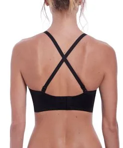 Soutien-gorge Sans Bretelles Moulé Avec Armatures Collection Aura De Chez Fantasie Lingerie.  -SOUTIEN-GORGE Soldes Boutique Soutien gorge moule sans bretelles armatures Fantasie Aura noir FL2323 BLK dos 2