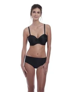 Soutien-gorge Sans Bretelles Moulé Avec Armatures Collection Aura De Chez Fantasie Lingerie.  -SOUTIEN-GORGE Soldes Boutique Soutien gorge moule sans bretelles armatures Fantasie Aura noir FL2323 BLK ensemble 3