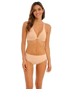 Soutien-gorge Ouverture Frontale Lisse Décolleté Plongeant Collection De Lingerie Quotidienne Soft Embrace Coloris Sand Par Wacoal.  -SOUTIEN-GORGE Soldes Boutique Soutien gorge ouverture frontale lisse decollete plongeant Wacoal Soft Embrace sand chair WA851311 263 502