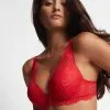 Soutien-gorge Plongeant Foulard Aubade De La Collection Lingerie Flowermania. -SOUTIEN-GORGE Soldes Boutique Soutien gorge plongeant flowermania Aubade rouge LAN81 ROFL
