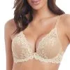 Wacoal Soutien-gorge Plunge à Armatures Collection Embrace Lace Coloris Naturally Nude Ivory. 