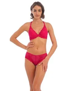 Wacoal Soutien-gorge Plunge à Armatures Collection Embrace Lace Coloris Persian Red. -SOUTIEN-GORGE Soldes Boutique Soutien gorge plunge a armatures Wacoal Embrace lace persian red rouge WA853291 615 3