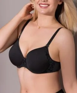 ANTINÉA DE LISE CHARMEL Soutien-gorge Moulé Lisse Spacer Collection Fashion Guipure De La Marque De Lingerie Antinéa Par Lise Charmel, Coloris Noir.