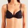 Soutien-gorge Push-up De La Collection Lingerie Au Bal De Flore Coloris Noir De La Marque Aubade. -SOUTIEN-GORGE Soldes Boutique Soutien gorge push up Au Bal de Flore Aubade noir OF18 NOIR 102