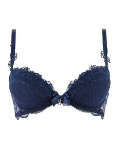 Soutien-gorge Push-up Soir De Venise Lise Charmel 22 Soutien-gorge Push-up Soir De Venise Lise Charmel -SOUTIEN-GORGE Soldes Boutique Soutien gorge push up Lise Charmel Soir de Venise Bleu marine ACA3503 BV packshot face