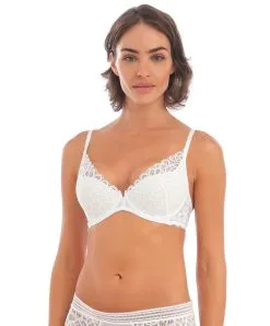 Soutien-gorge Push-up Sexy De La Nouvelle Collection De Lingerie Blanche Raffiné De Chez Wacoal.