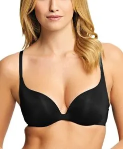 Soutien-gorge Push-up Contour Multipositions Invisible Collection De Lingerie Essentielle Intuition Par Wacoal Lingerie, Coloris Toasted Beige (=peau). -SOUTIEN-GORGE Soldes Boutique Soutien gorge push up contour multipositions Wacoal Intuition toasted black noir WE108003 BLK 1