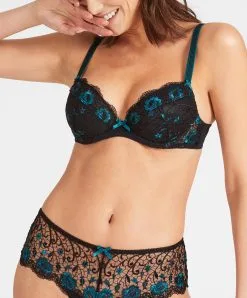 Soutien-gorge Push-up Aubade De La Collection Lingerie Fièvre Andalouse. 10 Soutien-gorge Push-up Aubade De La Collection Lingerie Fièvre Andalouse. -SOUTIEN-GORGE Soldes Boutique Soutien gorge push up fievre andalouse Aubade lapis lazuli QC18 LPLA 2