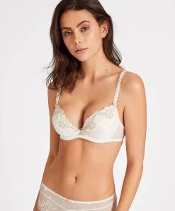 Soutien-gorge Push-up Collection Lingerie Joyau éternel De La Marque Iconique Aubade. -SOUTIEN-GORGE Soldes Boutique Soutien gorge push up joyau eternel Aubade opaline UBN18 OPLI